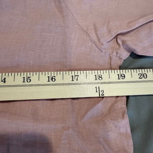 NEW! Velvet by Graham & Spencer Danielle Dress Ballet Pink 100% Linen Size XS - Picture 10 of 11